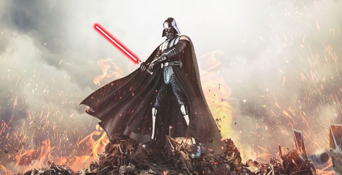 Darth Vader, Dark Force, video game wallpaper