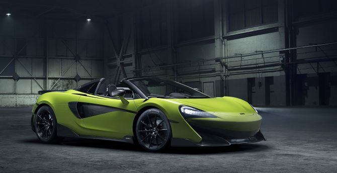 Car, sports car, green, Convertible car, McLaren 600LT wallpaper
