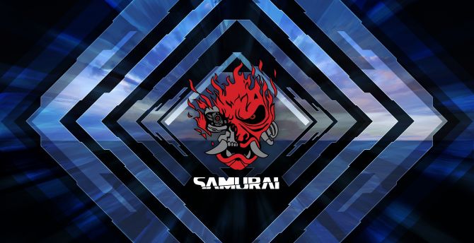 Samurai, Logo, Cyberpunk 2077 wallpaper