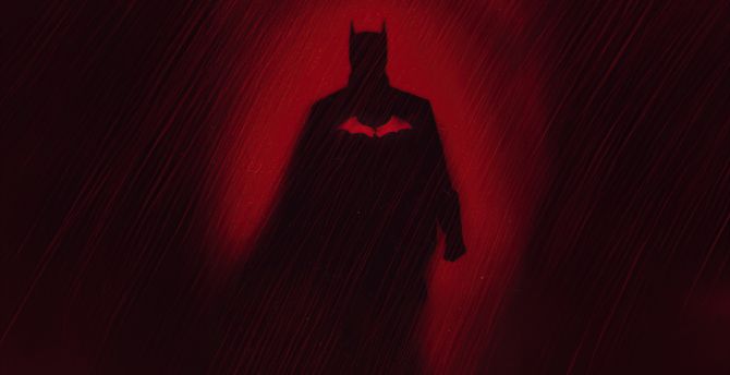 The Batman, silhouette wallpaper
