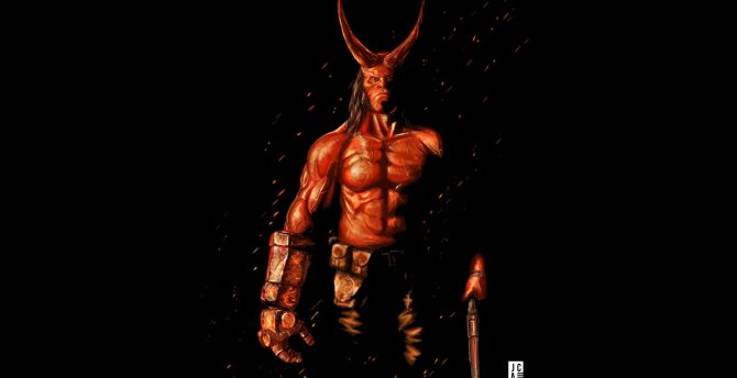 Hellboy, 2019 movie, artwork wallpaper