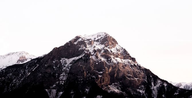 Cliff, rocky mountain, peak, nature wallpaper