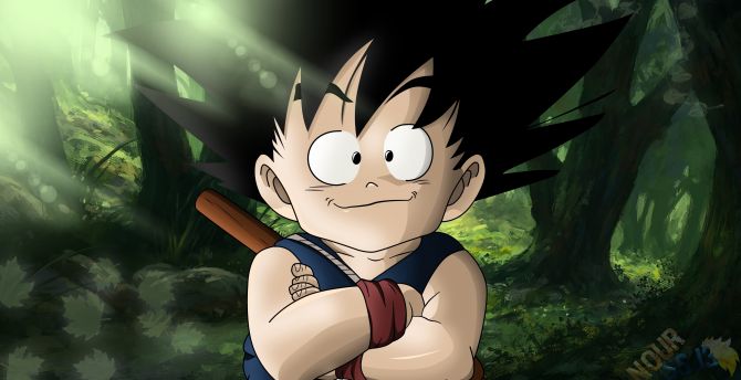 Cute, son Goku, art wallpaper
