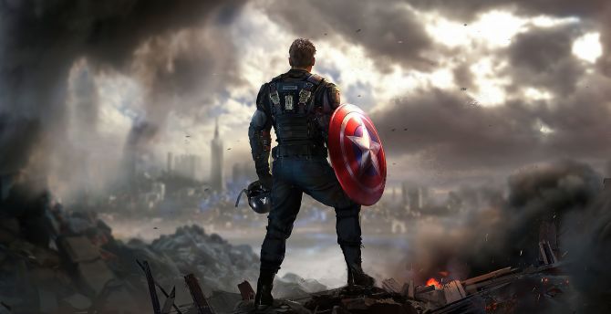 Captain America, marvel's avengers, First Avenger wallpaper
