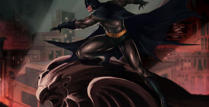 Artwork, batman, dc comics, Guardian of Gotham, superhero wallpaper
