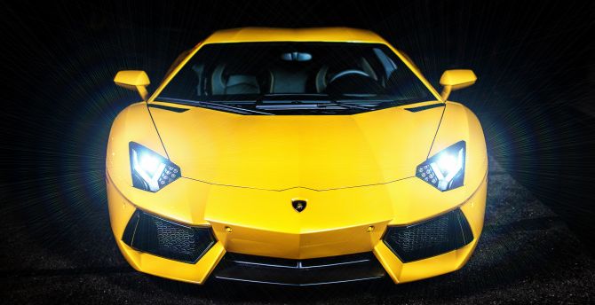 Lamborghini Murciélago, sports car, front wallpaper