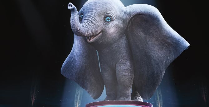 Dumbo, Elephant, animation movie, 2019 wallpaper