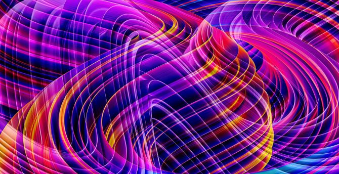 Lines, colorful, abstract, digital art wallpaper