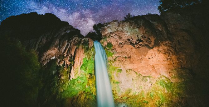Havasu Falls, waterfall, nature, US wallpaper