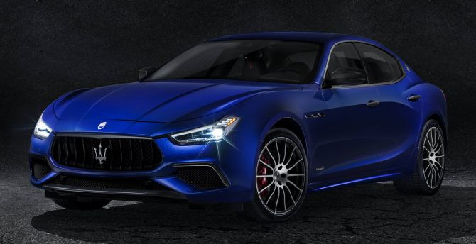  2018 Maserati Ghibli GranSport, car, blue, front wallpaper
