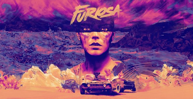 Furiosa: A Mad Max Saga, frenzy artwork wallpaper