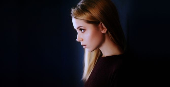 Ksenia Kokoreva, portrait, girl model wallpaper