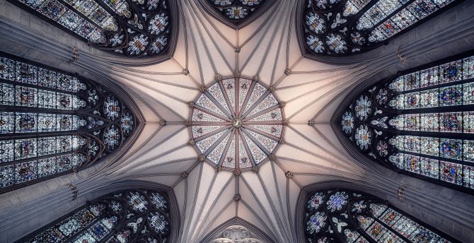 Ceiling, cathedral, interior, architecture wallpaper