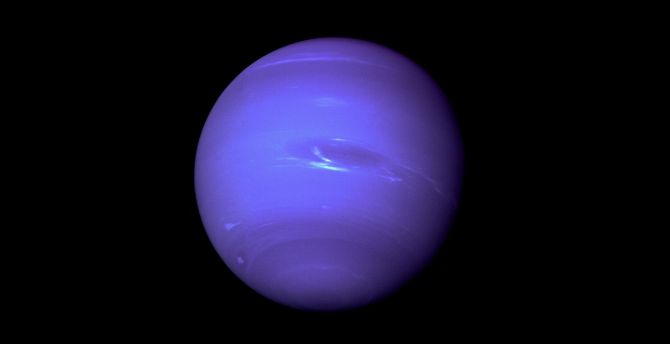 Purple planet, telescopic view wallpaper