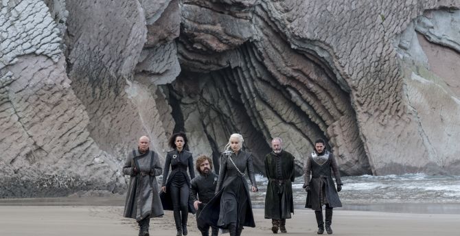 Game of thrones, cast, tv series, season 7, Dragon Stone wallpaper