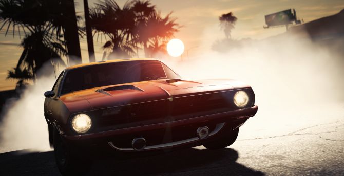 Need for speed payback, video game, muscle car, front wallpaper