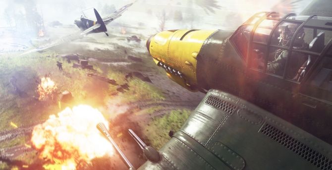 Video game, military, aircraft, Battlefield 5 wallpaper