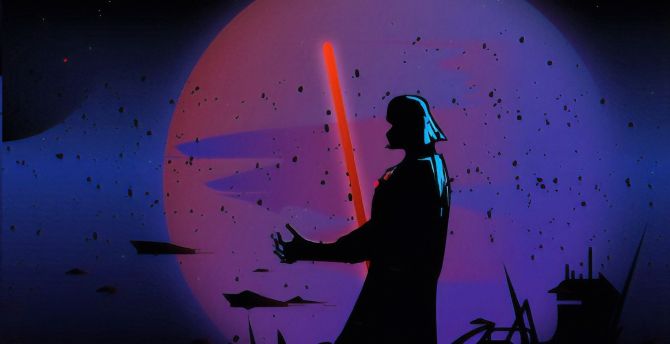 Star wars, Darth Vader, digital art wallpaper