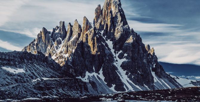 Peak of Paternkofel, mountains, nature wallpaper