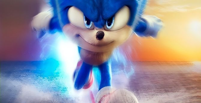 Run, Sonic The Hedgehog, sci-fi movie, 2022 wallpaper