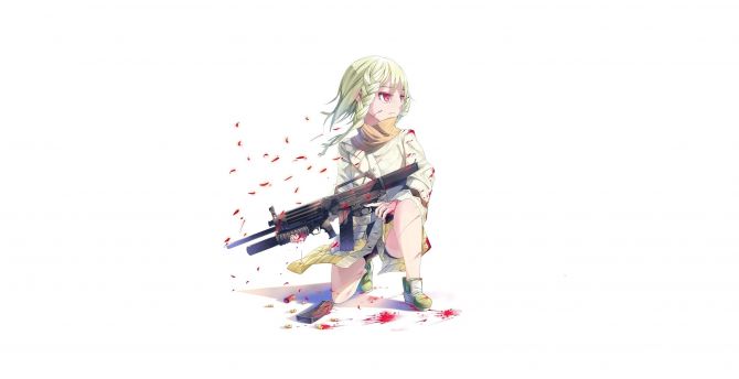 Minimal Black Bullet Tina Sprout Anime Girl Wallpaper Hd Image Picture Background 4491 Wallpapersmug