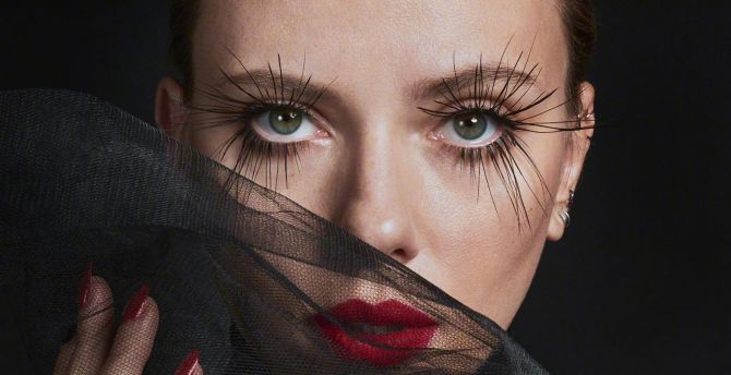 Scarlett Johansson, close up, 2020 wallpaper