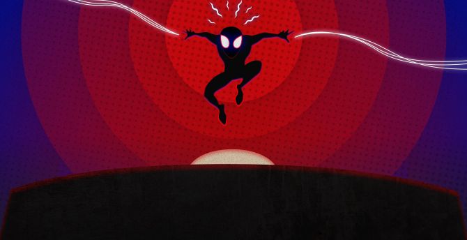 Spider-verse, animated movie, kingpin, art wallpaper
