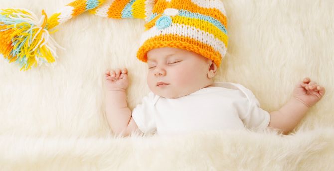 Cute, sleep, baby wallpaper