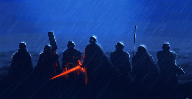 Kylo Ren, dark, artwork, Star Wars wallpaper