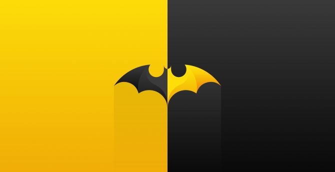 Batman batch, minimal, logo wallpaper