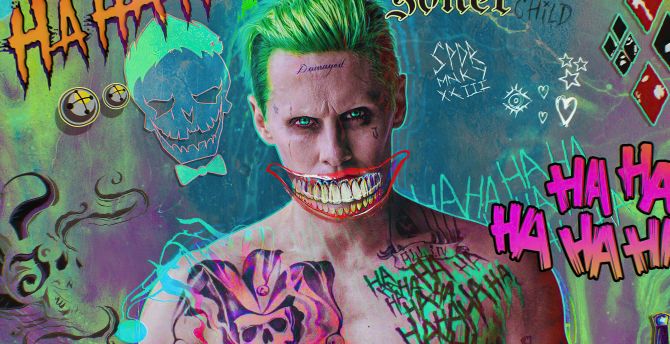 Jared Leto, Joker, fanart wallpaper