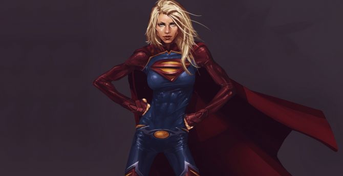 Kryptonian, supergirl, artwork wallpaper