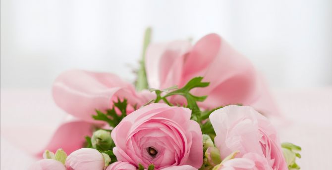 Roses, bouquet, pink flowers wallpaper