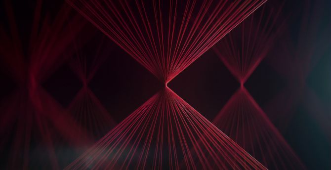 Red threads, abstract wallpaper