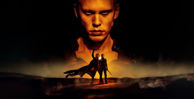 Dune Part Two, movie, dark poster wallpaper