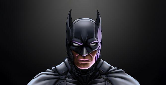 Batman in the shadows, PS4 video game, superhero wallpaper