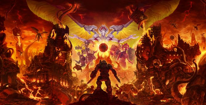 2020 game, Doom Eternal wallpaper