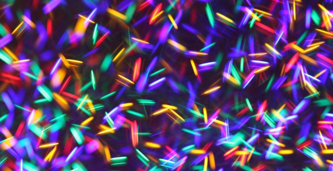 Lights, blur, colorful, abstract, art wallpaper