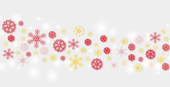 Abstract, Christmas, snowflakes wallpaper