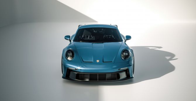 Speed Demon Blue Porsche 918, sports car wallpaper