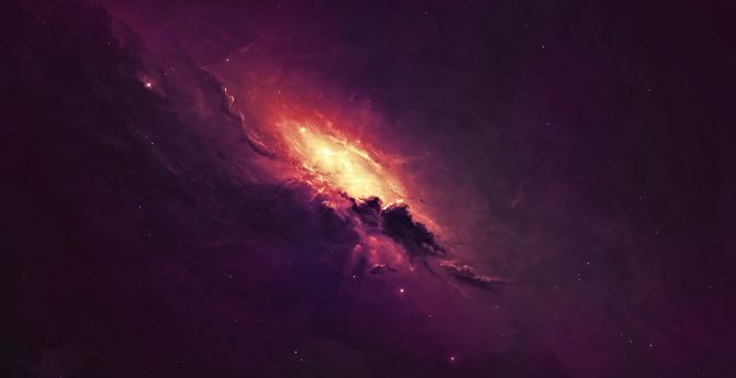 Space, nebula, dark, clouds wallpaper