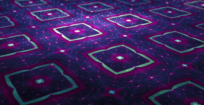 Violet squares, fractal, pattern, abstraction wallpaper