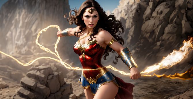 Pretty and bold Wonder Woman, 2023 wallpaper