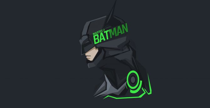 Desktop Wallpaper Injustice 2 Headshot Batman Art Hd Image