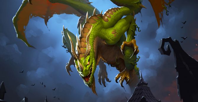 Marsh Drake, Dragon, Hearthstone: Heroes of Warcraft wallpaper