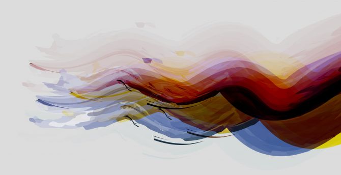 Waves of color, flow, artwork wallpaper