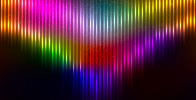 Abstract, colorful, glowing stripes wallpaper