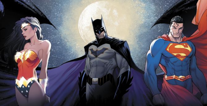 Justice league, batman, superman, wonder woman, comics wallpaper