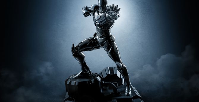 Iron man, new black suit, superhero wallpaper