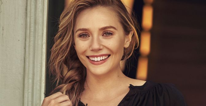 Beautiful, smile, Elizabeth Olsen, photoshoot wallpaper